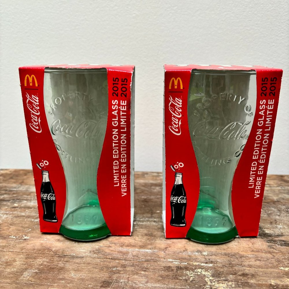 Coca Cola x McDonald's Limited Edition Glass 2015 Series - 1899 Bottle Replica